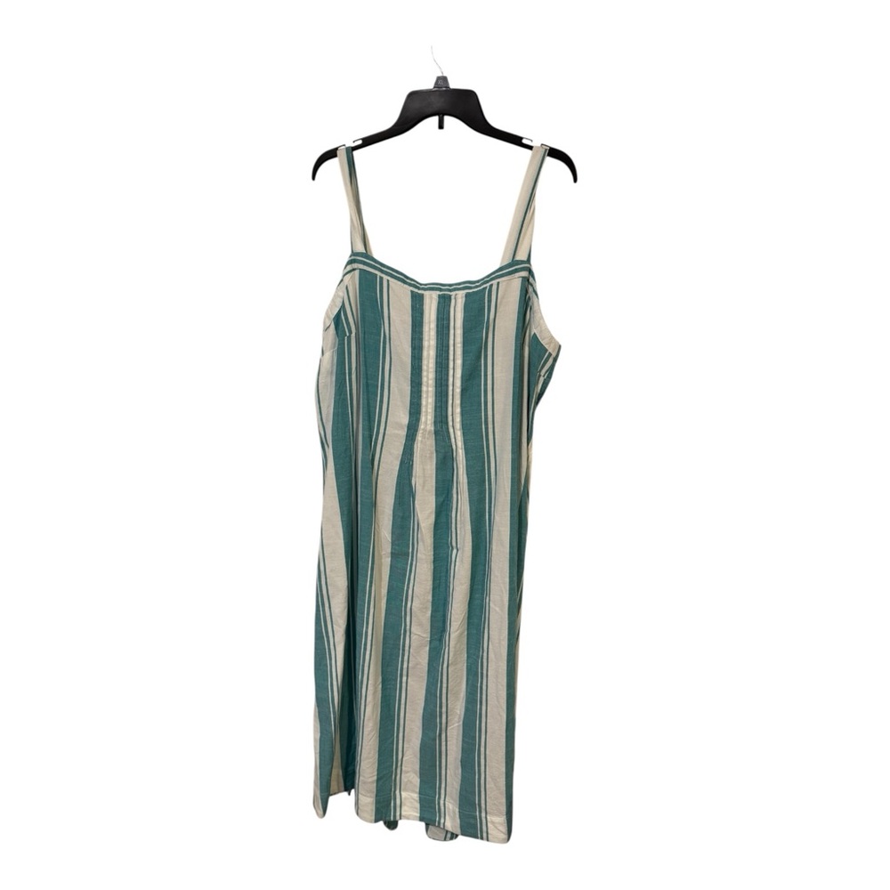 Sonoma Goods For Life Striped Maxi Dress XXLP Petite Smocked Cotton Blend NWT - Picture 2 of 5